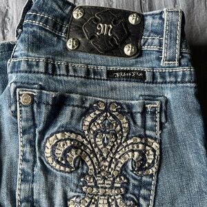 Miss Me Denim Jeans with Silver Embellishments